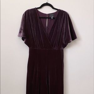 Purple Velvet Jumpsuit | Greylin
